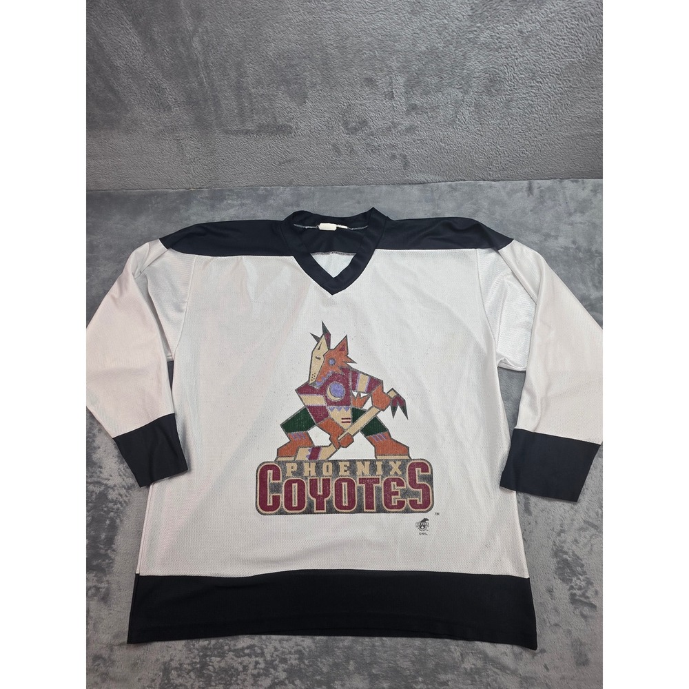 Vintage Phoenix Coyotes Kachina Hockey Jersey Ravens Athletic XL White NHL 90s